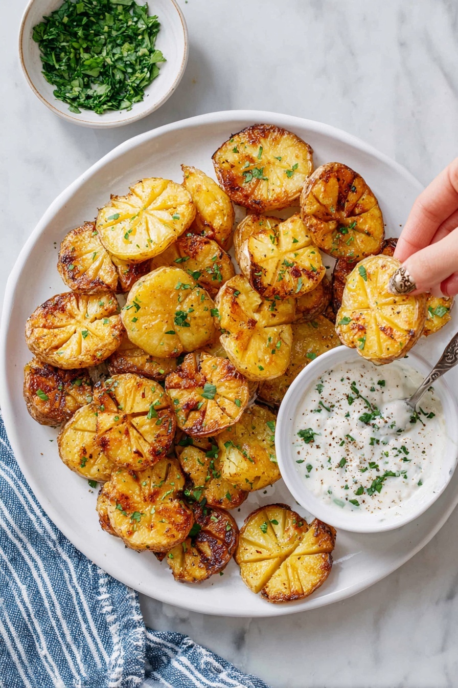 parmesan roasted potatoes - Serving Suggestion