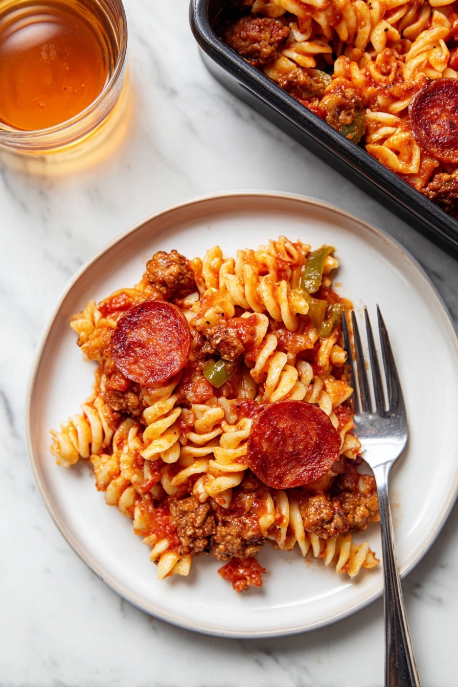 cheesy Italian sausage casserole - Serving Suggestion