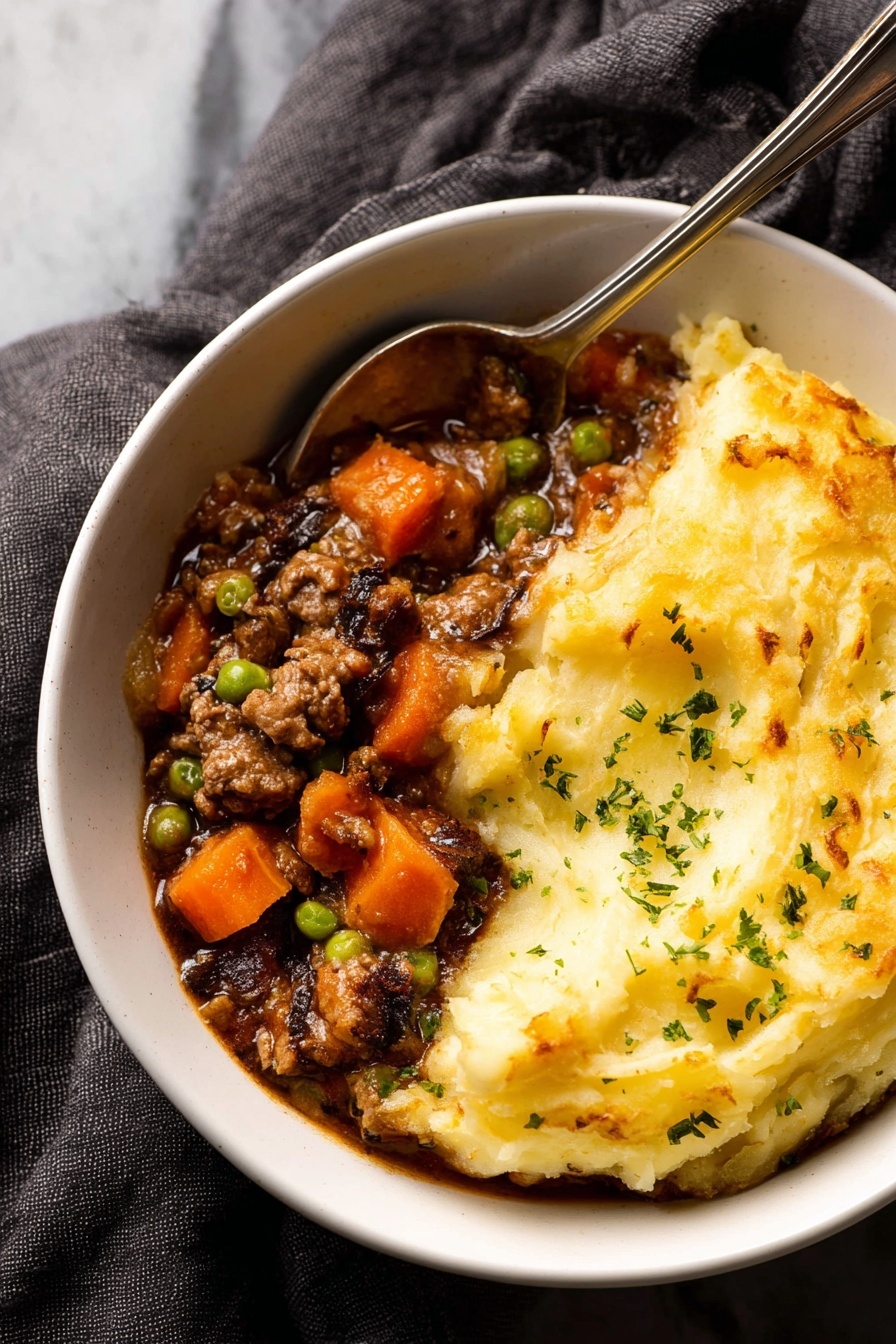 Beef Shepherd's Pie - Serving Suggestion