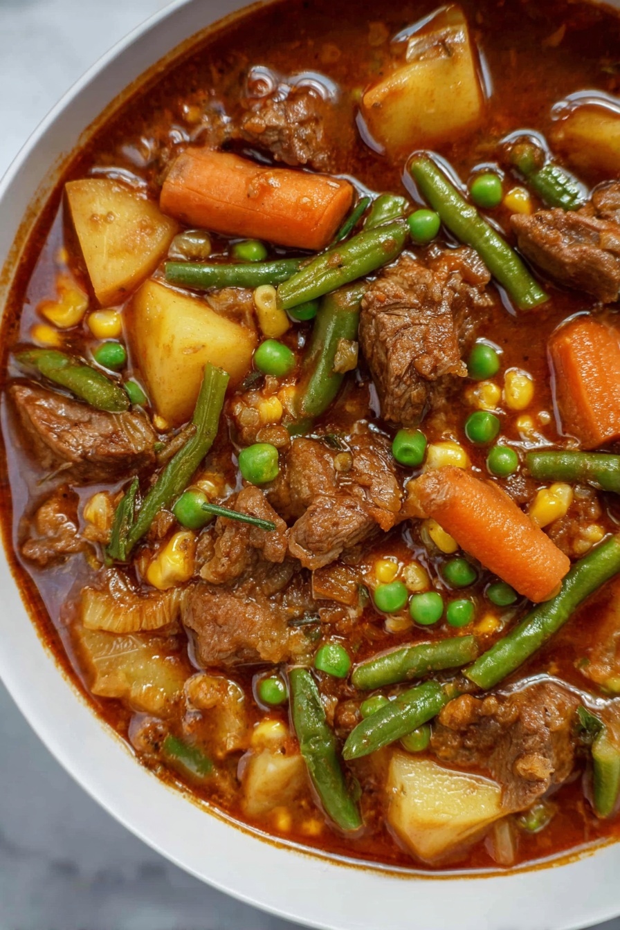 Vegetable Beef Stew - Serving Suggestion