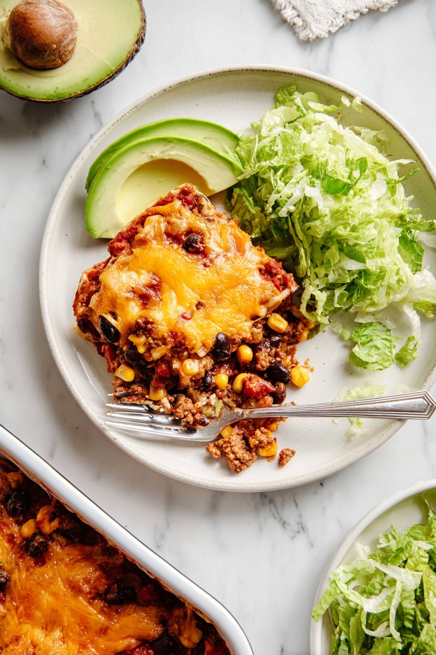 taco casserole - Serving Suggestion