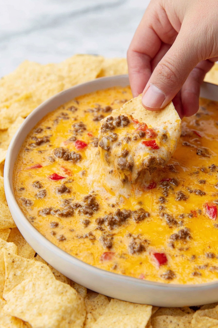 Velveeta Sausage Dip - Serving Suggestion
