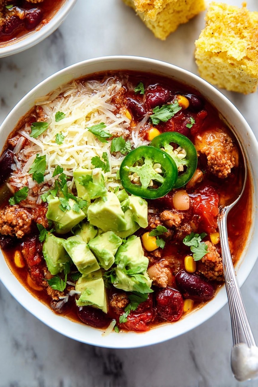 Turkey Chili - Serving Suggestion