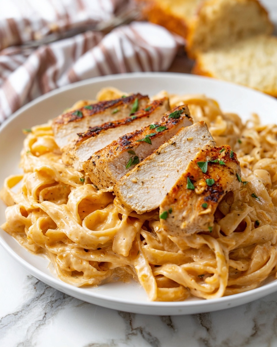 Creamy Cajun Chicken Pasta - Serving Suggestion
