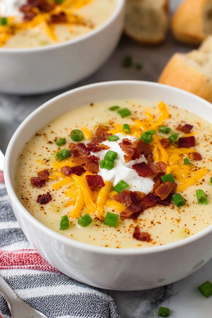 Potato Soup - Serving Suggestion