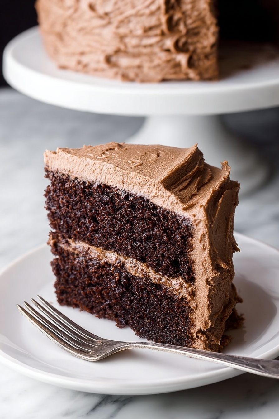 vegan chocolate cake - Serving Suggestion