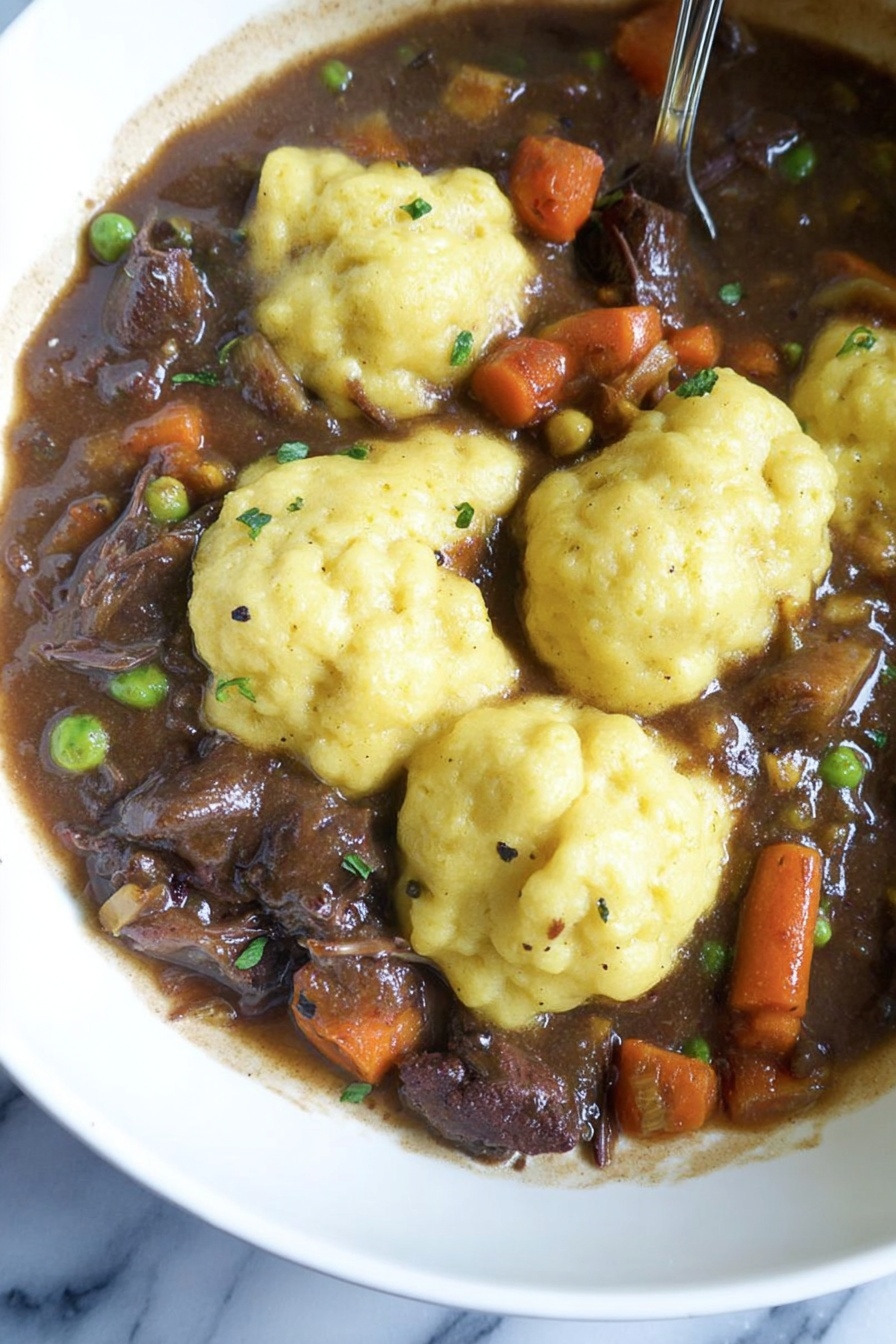 slow cooker beef stew - Serving Suggestion