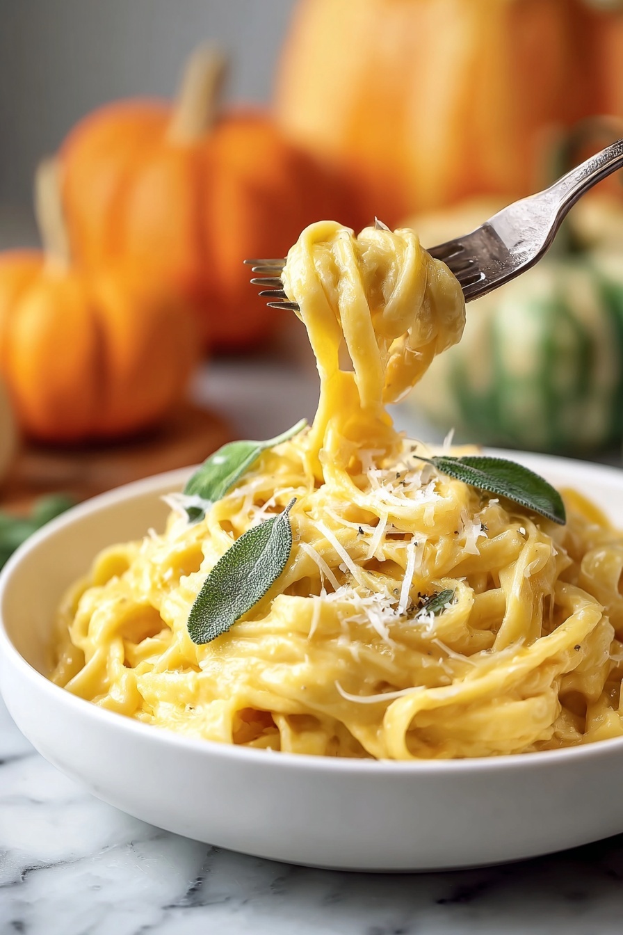 Butternut Squash Alfredo - Serving Suggestion