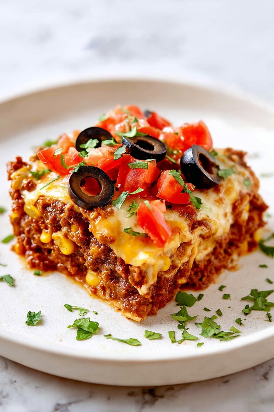 Mexican lasagna - Serving Suggestion