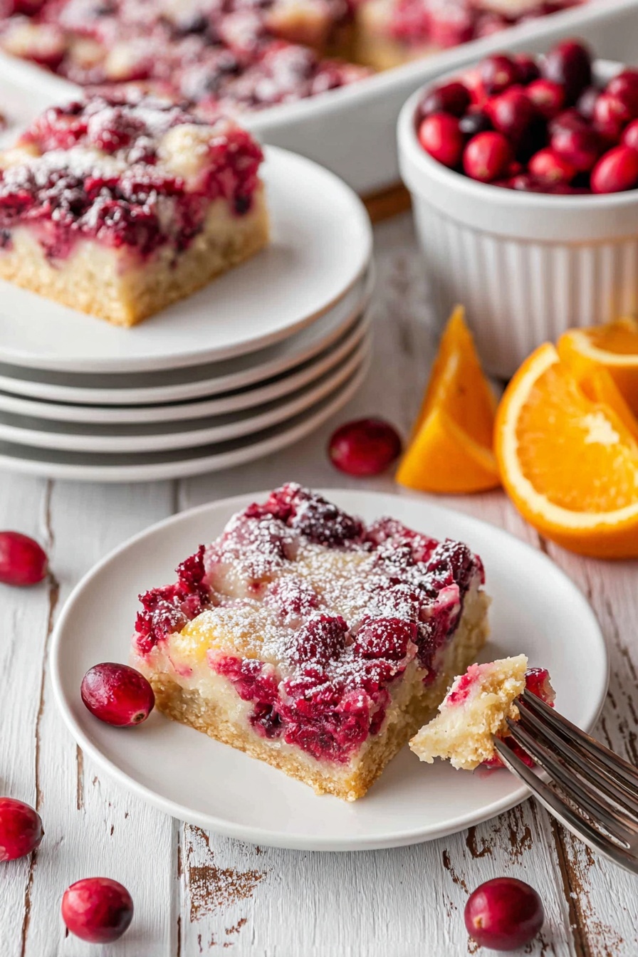 cranberry holiday cake - Serving Suggestion