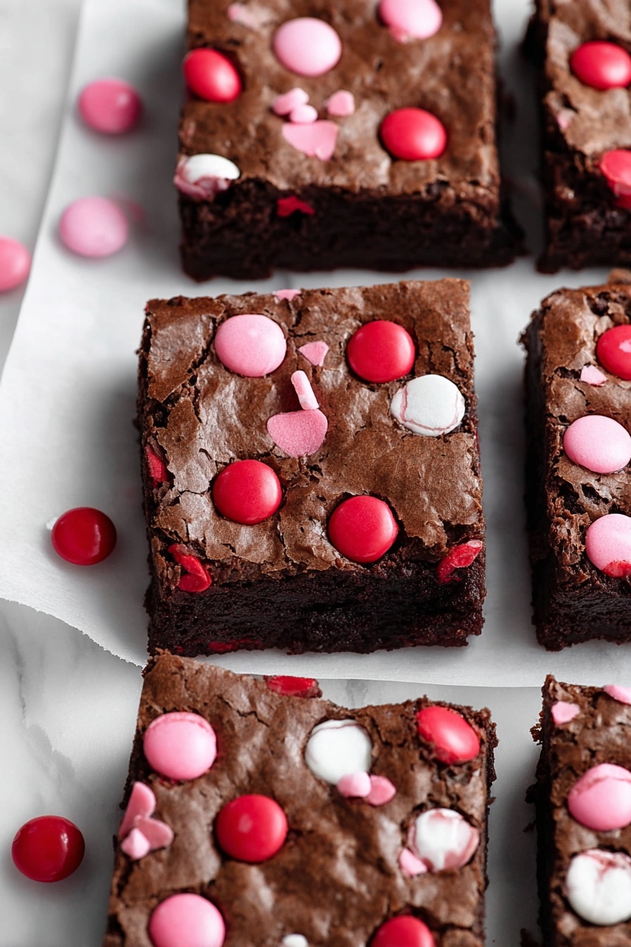 M&M's Fudge Brownies - Serving Suggestion