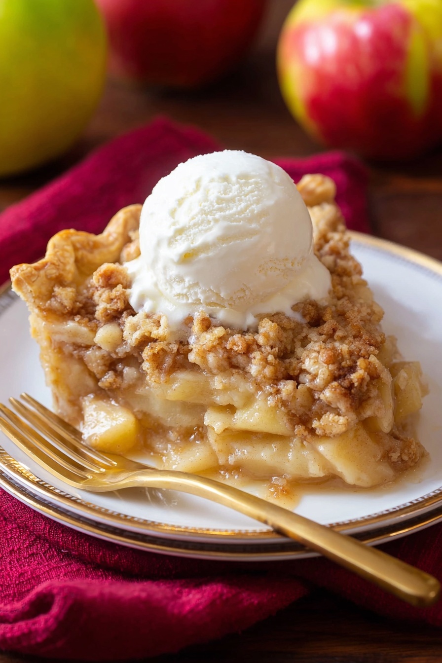 Apple Slab Pie - Serving Suggestion