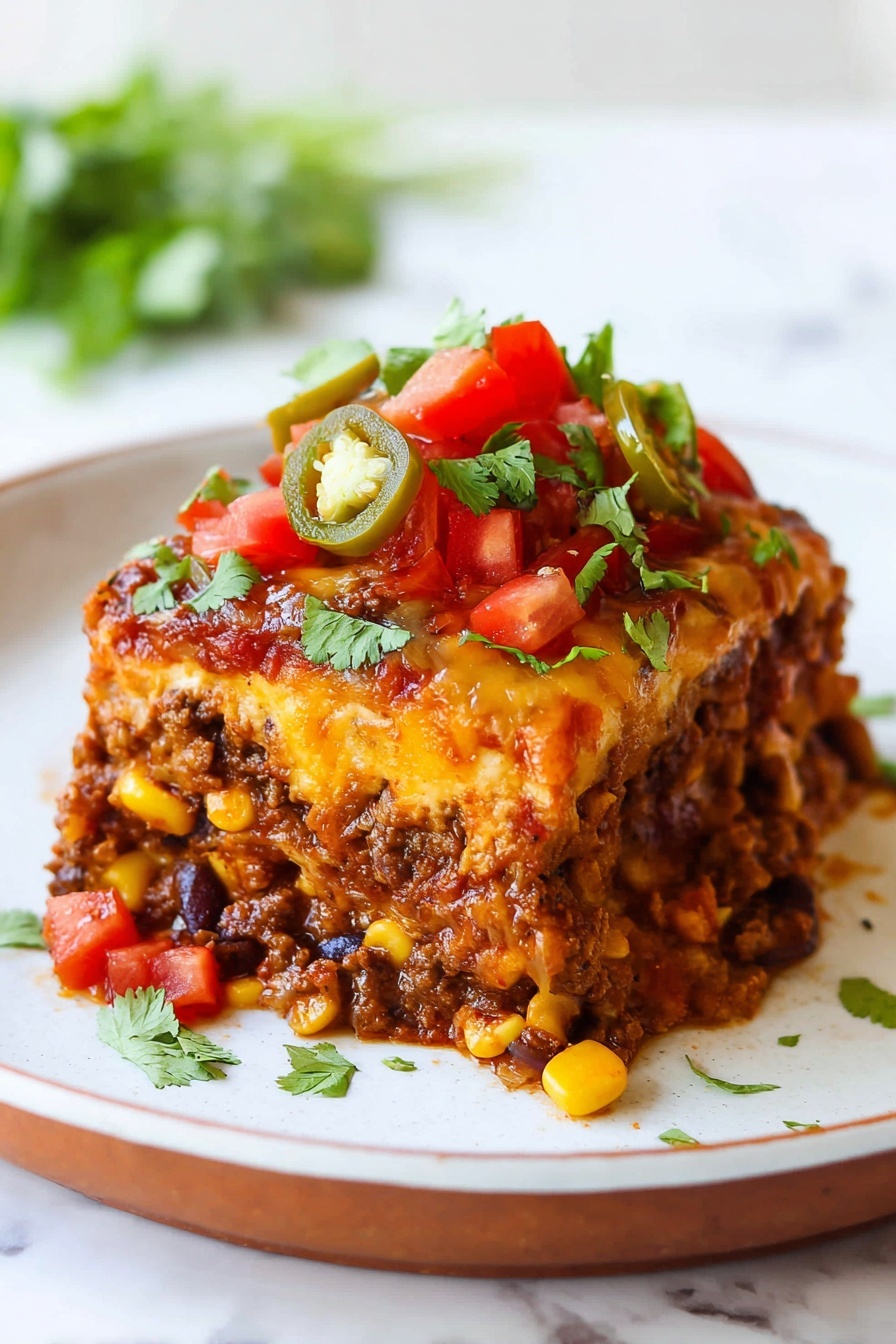 ground beef enchilada casserole - Serving Suggestion