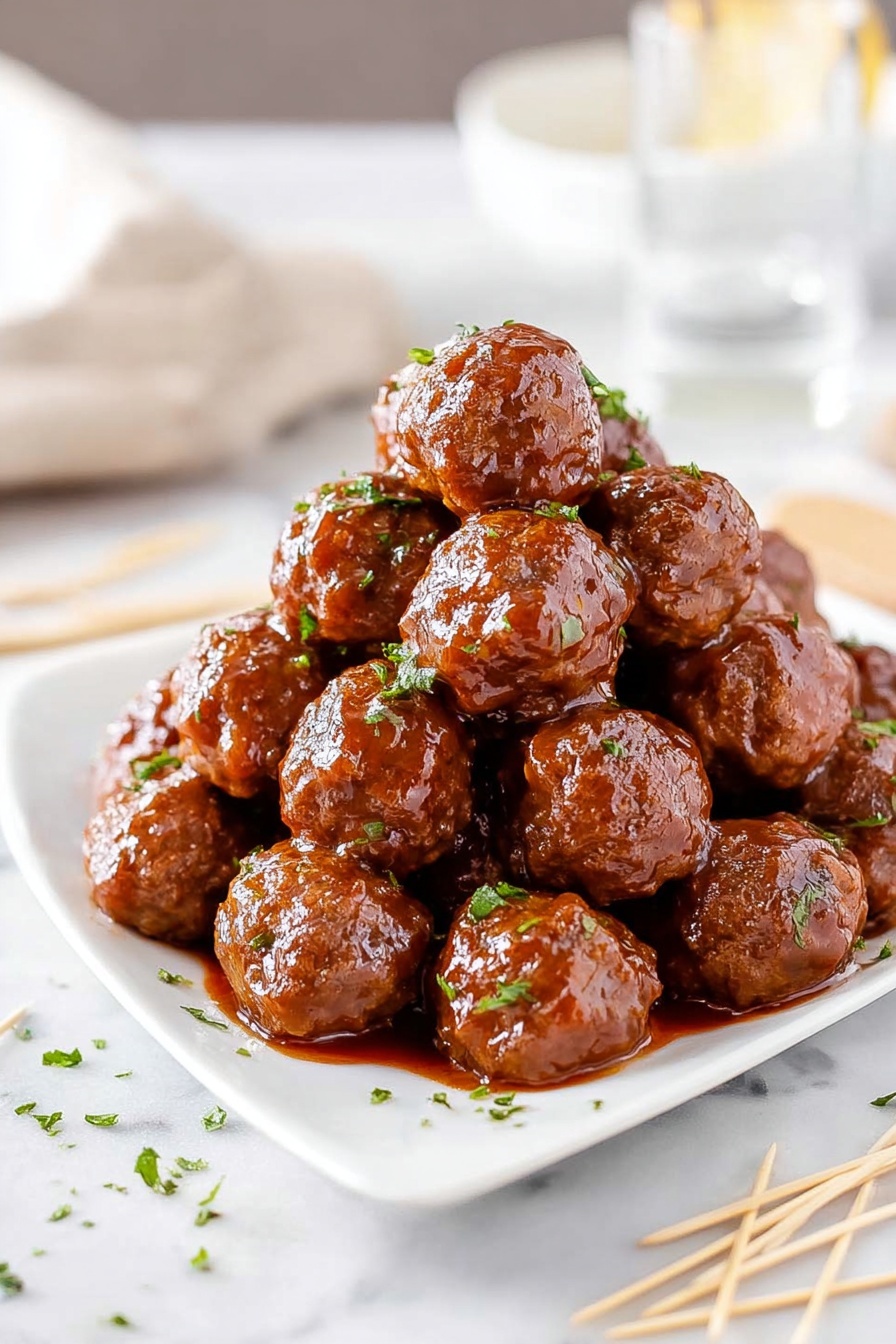 Buffalo Meatballs - Serving Suggestion