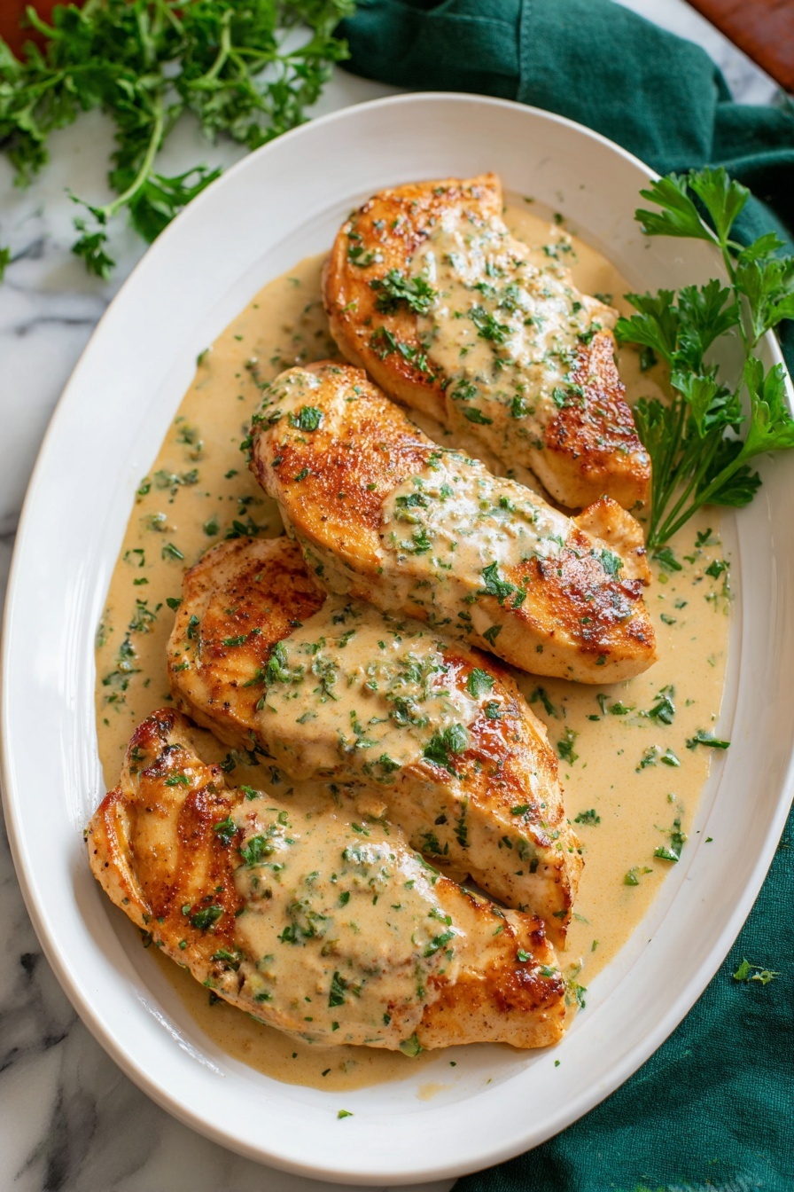 Creamy Dijon Chicken - Serving Suggestion