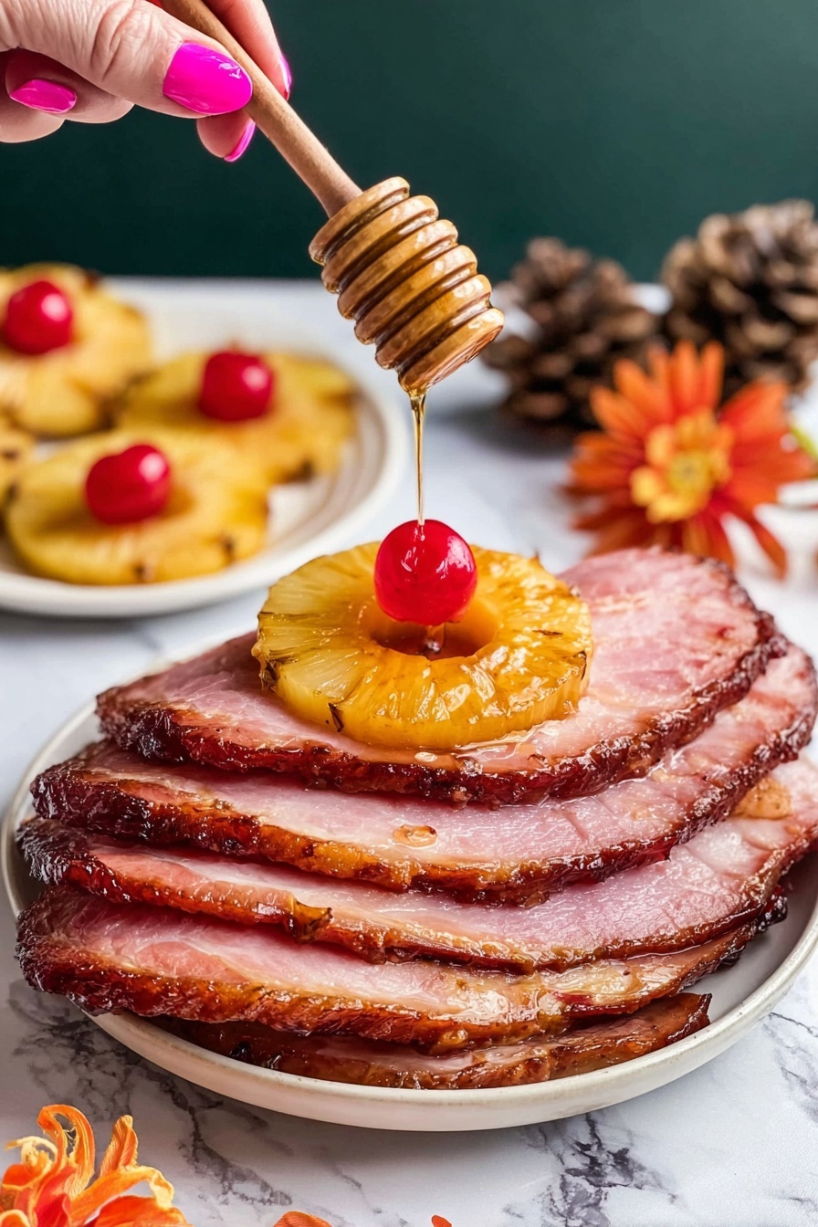 baked ham with pineapple - Serving Suggestion