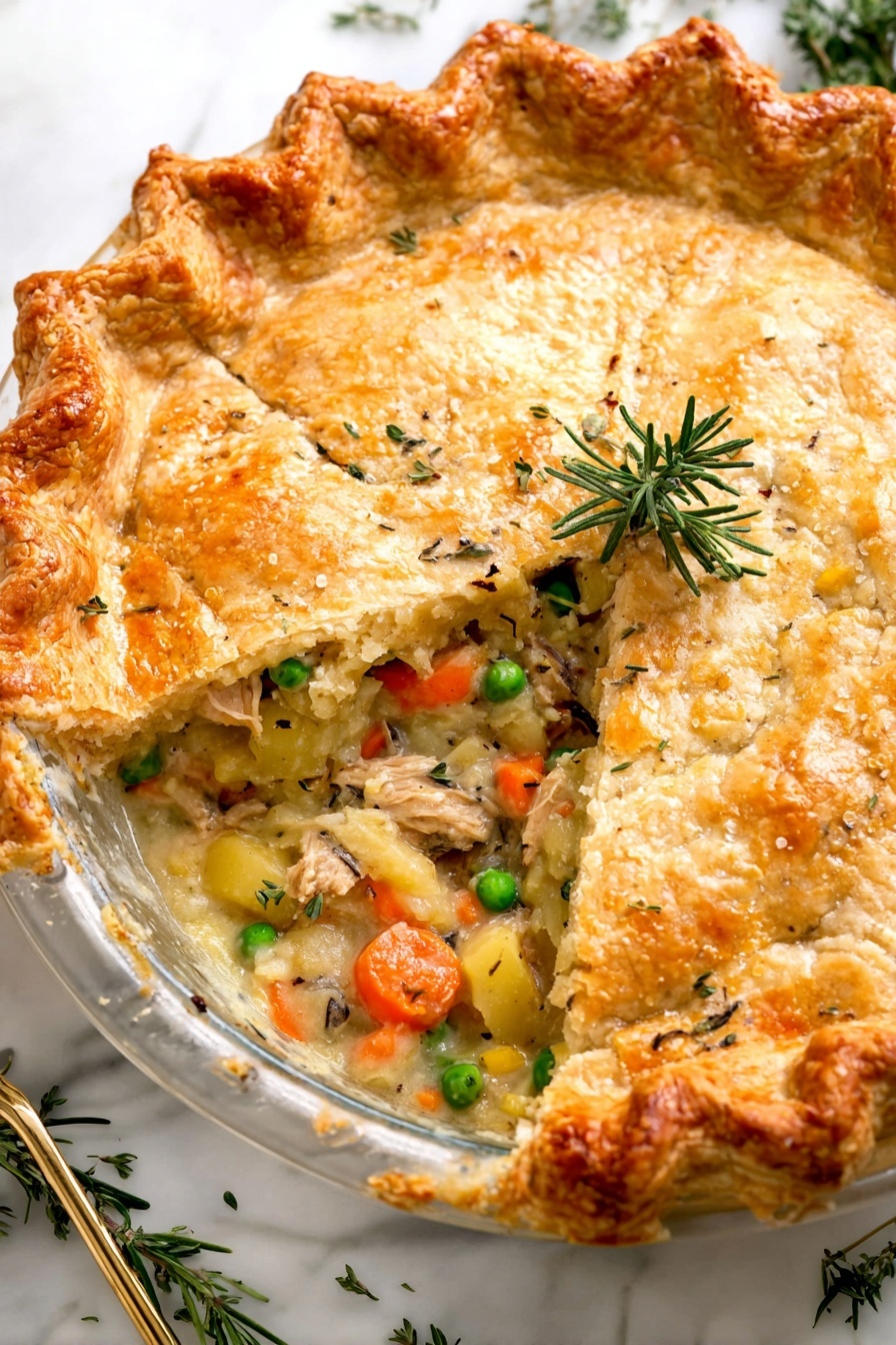 Creamy Chicken Pot Pie - Serving Suggestion