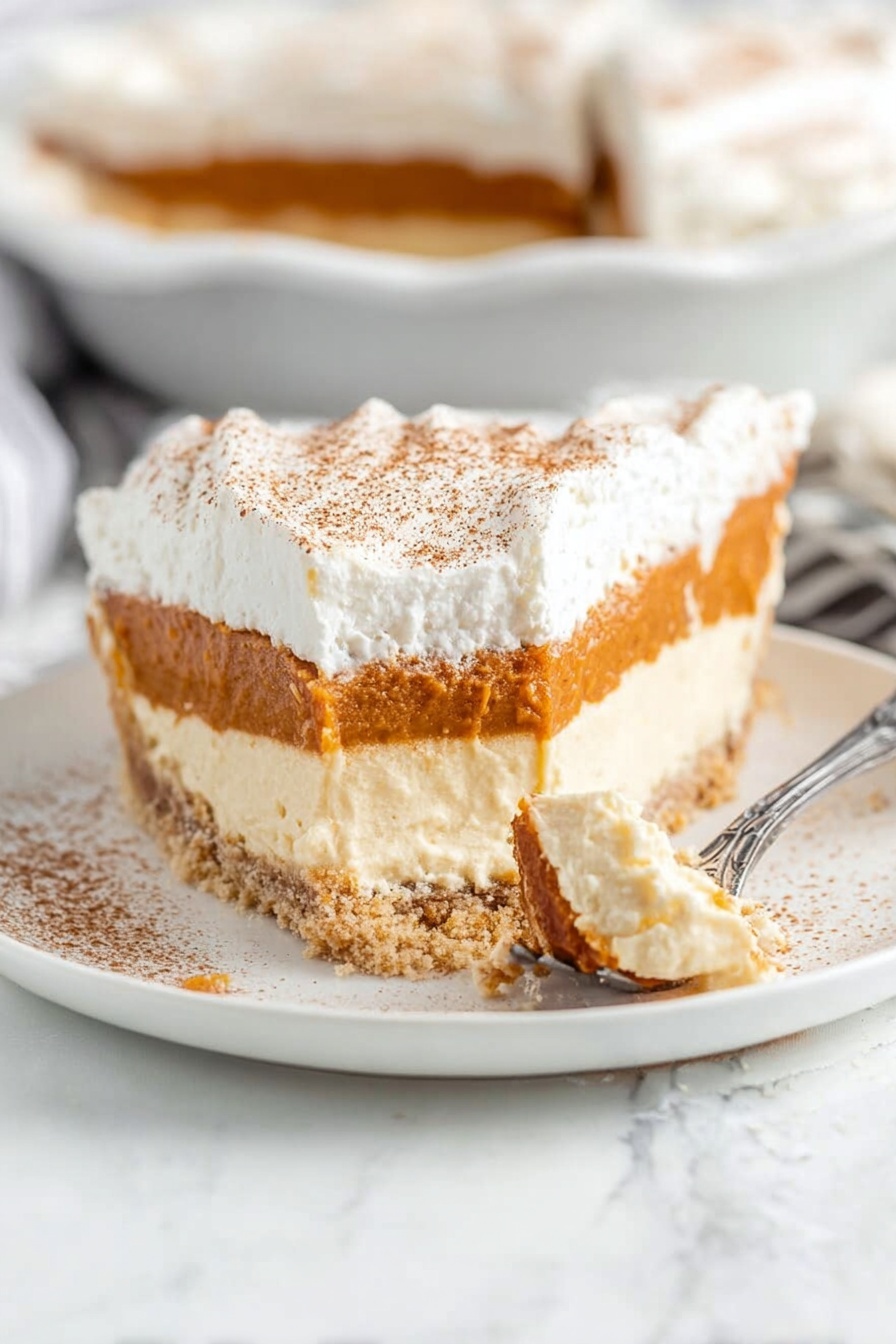 No-Bake Pumpkin Pie - Serving Suggestion