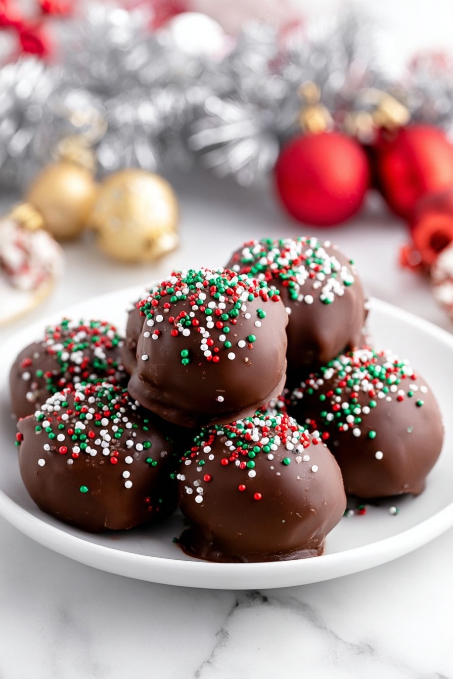 Pecan Pie Balls - Serving Suggestion