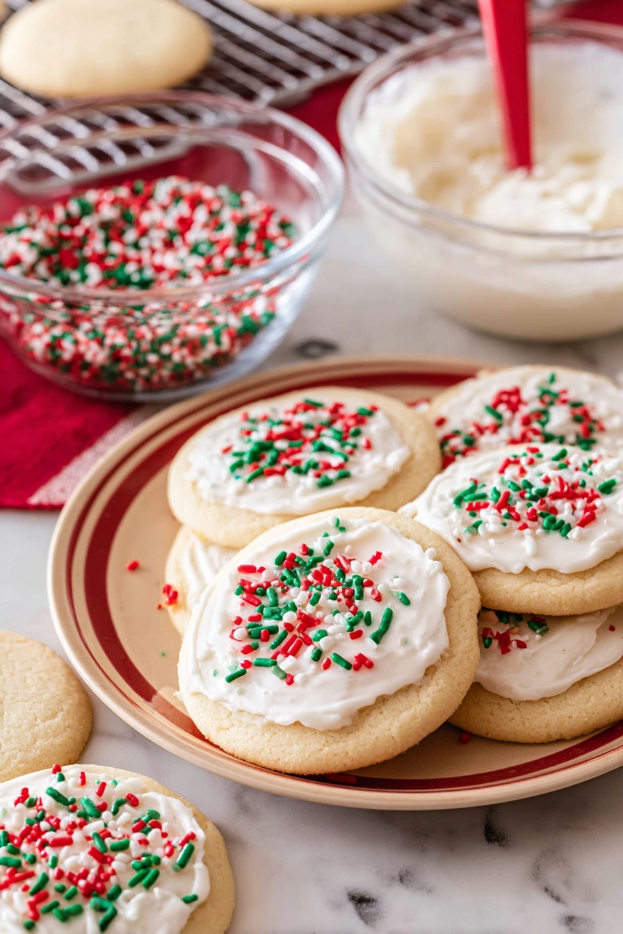 Festive Shortbread Cookies - Serving Suggestion