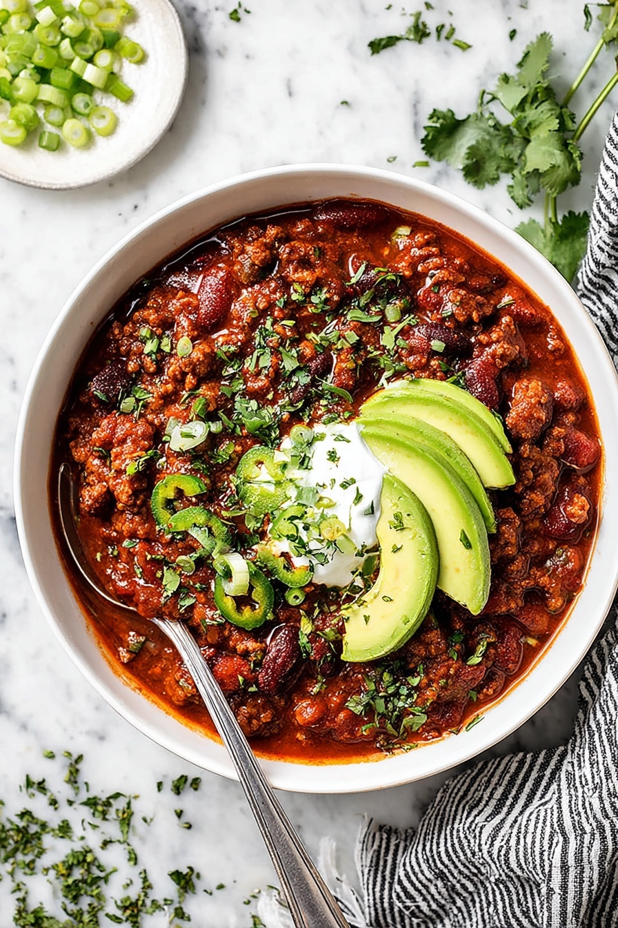 Pumpkin Chili - Serving Suggestion