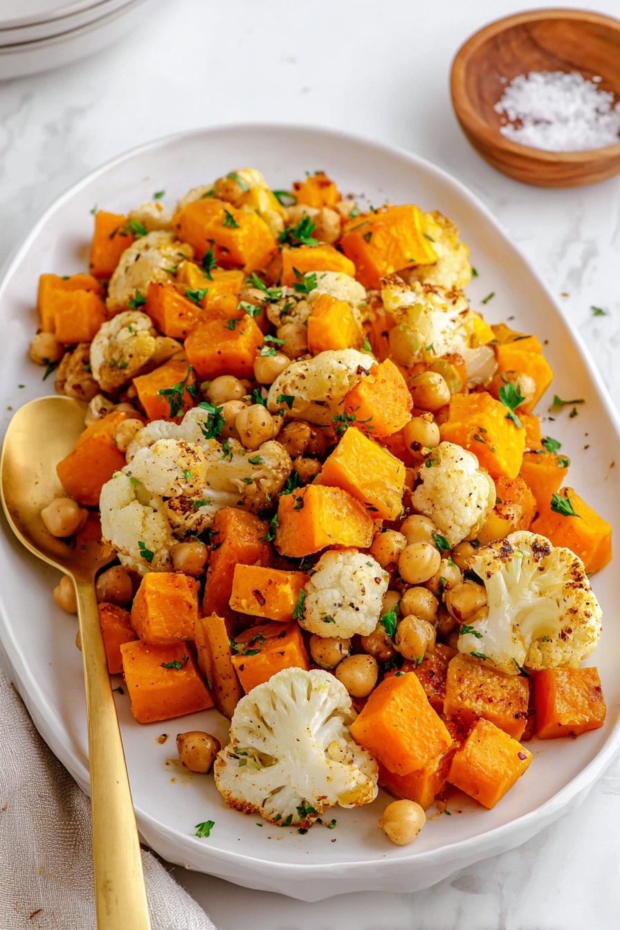 Roasted Squash Cauliflower - Serving Suggestion