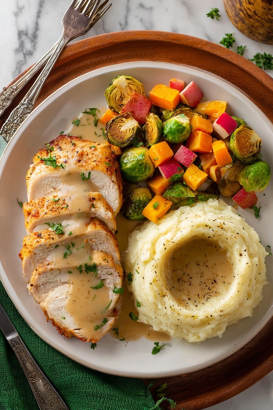 Roast Turkey Breast - Serving Suggestion