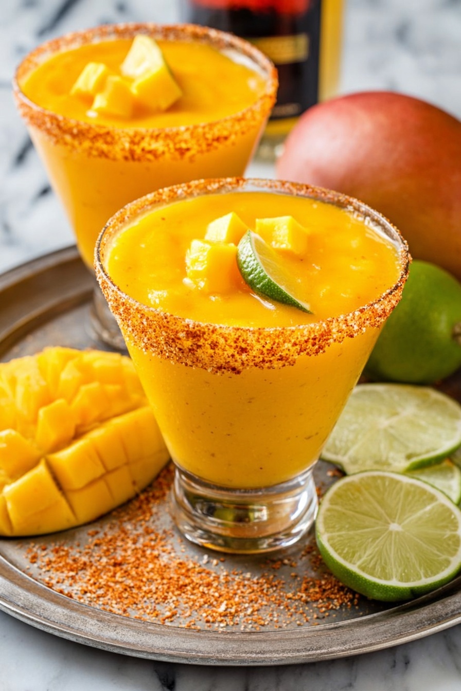 Frozen Mango Margarita - Serving Suggestion