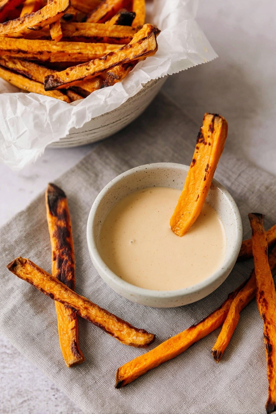 This image shows a dark bowl filled with bright orange sweet potato sticks stacked unevenly. They are sprinkled with coarse white salt grains that add a rough texture on top. The bowl sits on a white marbled surface, which adds a clean and light contrast to the rich orange color of the sweet potato sticks. photo taken with an iphone --ar 2:3 --v 7