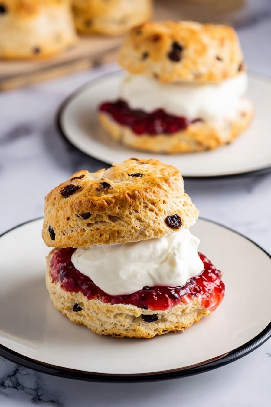 The first part shows dough with small dark spots, spread out flat on a white marbled surface, with a round metal cutter pressed down creating circular shapes; several circles are already cut and still in the dough. The second part shows six thick circular dough pieces with dark spots spaced evenly on a black baking tray, ready to bake, with soft edges and a pale yellow color. Photo taken with an iphone --ar 2:3 --v 7