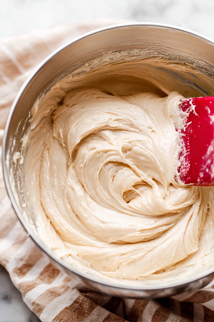The image shows a close-up of a cupcake split in half vertically. The bottom layer is a light brown, moist cake with a soft and porous texture. On top of the cake is a thick layer of smooth, creamy, light beige frosting. Sprinkled over the frosting are small, dark brown chocolate sprinkles scattered unevenly. The cupcake wrapper is dark brown and partially visible around the base of the cupcake. The background has a blurred white marbled texture, with another cupcake and a blurred bottle behind it. photo taken with an iphone --ar 2:3 --v 7