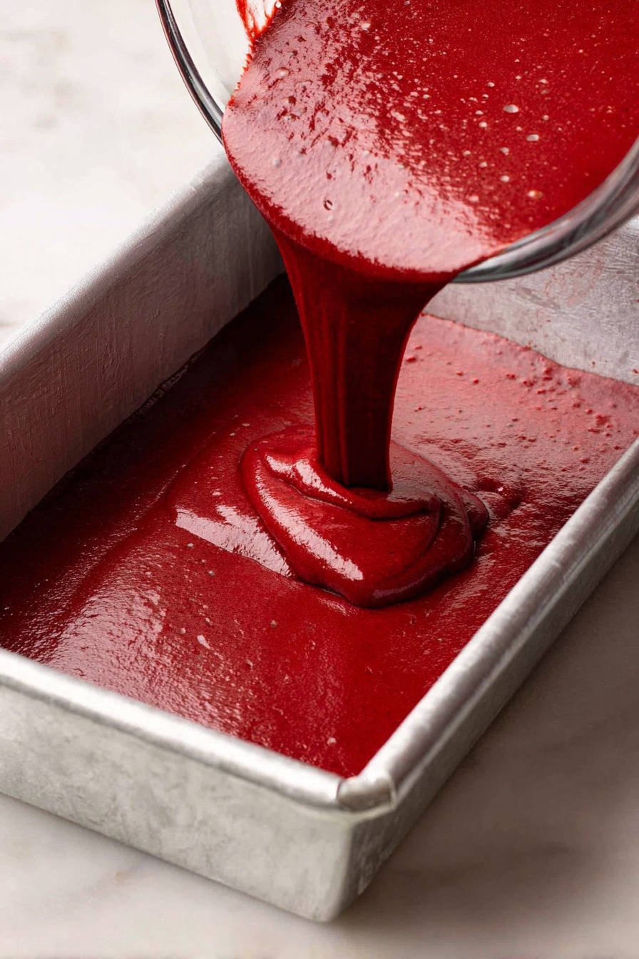 A close-up of a square dessert bar held by a woman's hand shows two clear layers: the bottom layer is a rich, dark red with a dense, slightly crumbly texture, and the top layer is thick, creamy white frosting with a smooth surface and some soft peaks. The background has several more of these dessert bars placed on a white marbled surface, all showing the same two layers and a soft, inviting look. photo taken with an iphone --ar 2:3 --v 7