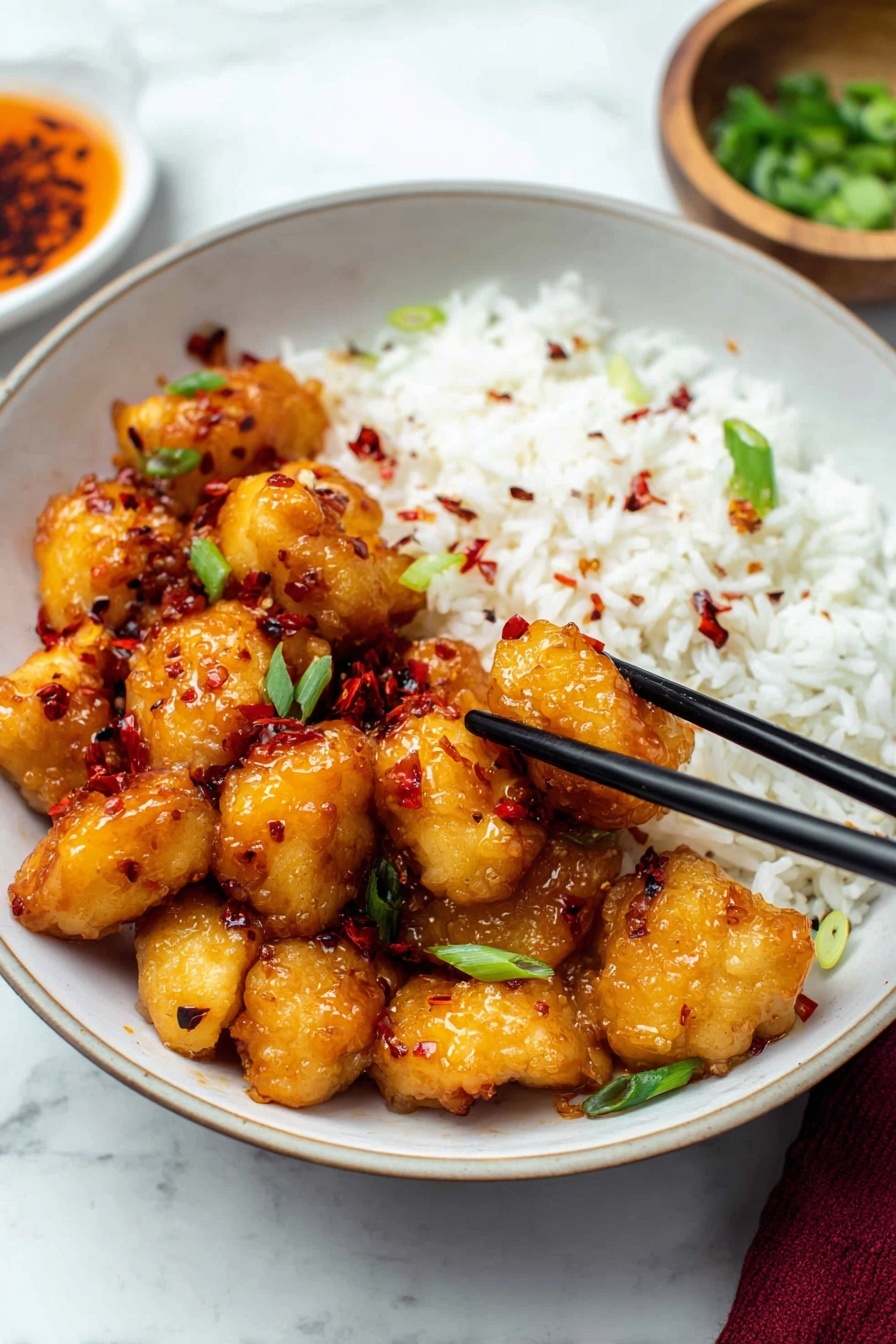 A clear glass bowl filled with many pale pink, raw chicken pieces filling most of the bowl, with a single raw egg yolk sitting in the center on top of the chicken. The bowl is placed on a white marbled surface. photo taken with an iphone --ar 2:3 --v 7
