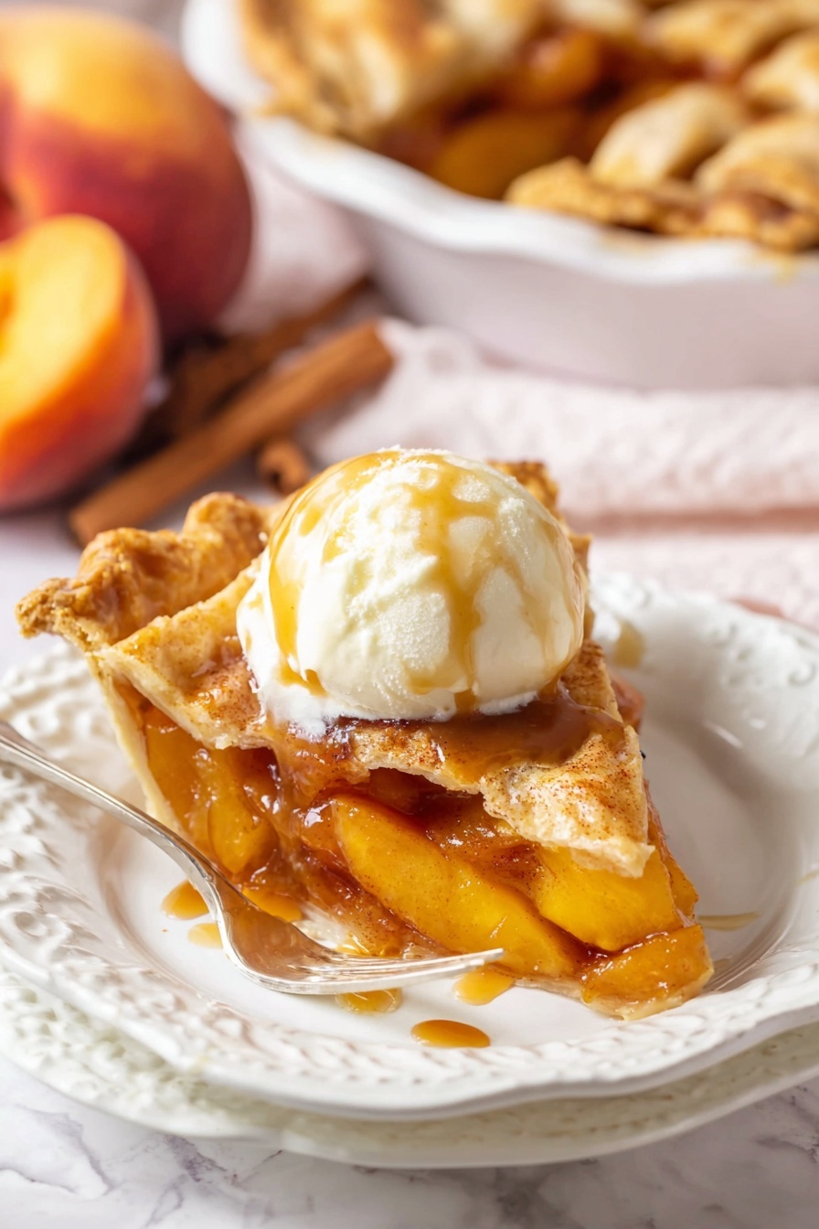 A round pie with a crimped edge sits in a white pie dish on a white marbled surface. The pie has a lattice crust made of thick, pale dough strips woven over an orange filling of sliced fruit, likely peaches or sweet potatoes, with small white chunks mixed in. The dough strips have a slightly rough texture, with a light dusting of sugar or flour on top. The orange filling underneath is soft and slightly glossy, showing through the gaps in the lattice. The photo taken with an iphone --ar 2:3 --v 7